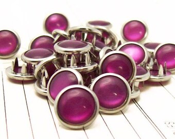 48 Berry Cowgirl Snaps Pearl Prong Western Snaps