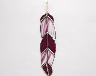 Stained Glass Feather Suncatcher