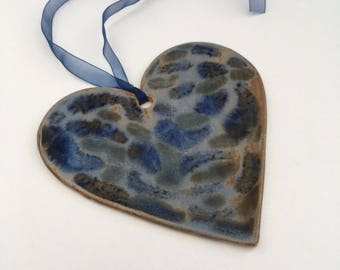 Love heart, love heart wall hanging, blue love heart ,wall hanging heart, valentines gift, heart wall decor, hanging love heart, heart