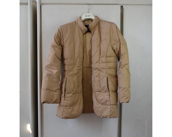 Vintage Moncler beige woman down jacket