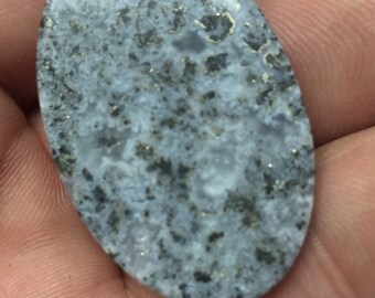 New Stone Oval Fossil Pyrite Cabochon