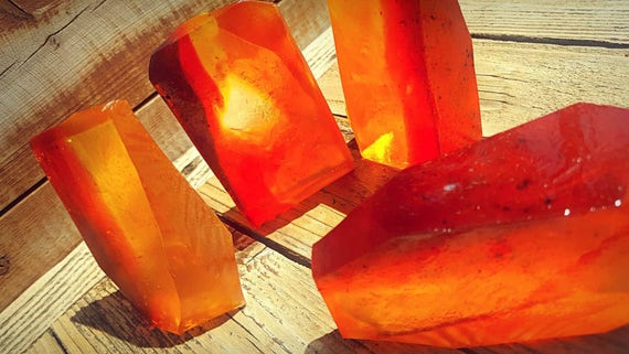 Fire and Brimstone "Amber" Crystal Soap