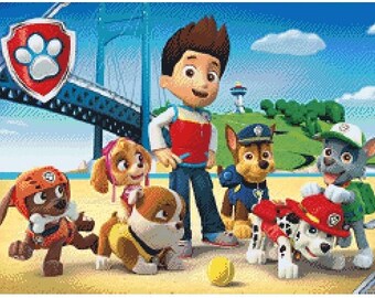 Paw Patrol Cross Stitch Pattern