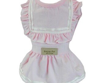 School Look One-Piece Skirt Dress - Baby Pink