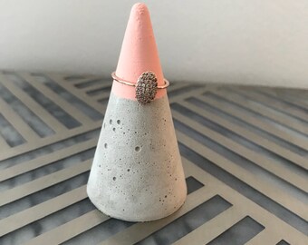 Concrete Ring Cone Pastel Pink