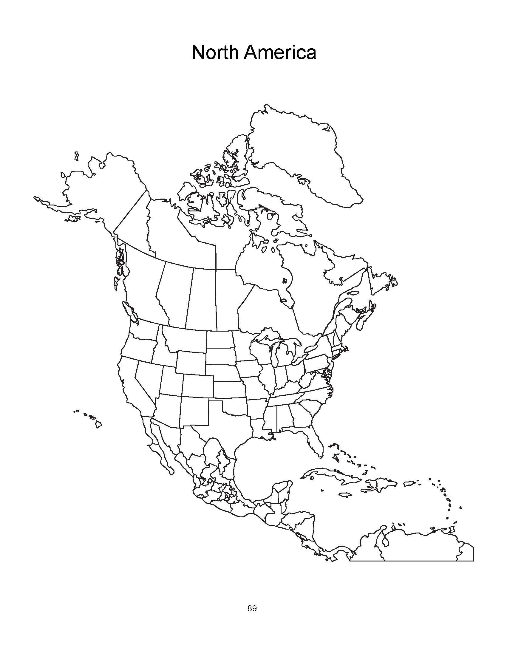 Страны и столицы северной америки контурная карта. Контурная политическая карта Северной Америки для печати. Политическая контурная карта Северной Америки. Политическая контурная карта Северной Америки 7 класс. Политическая карта Северной Америки черно белая.