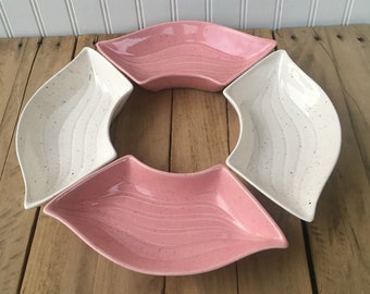 Mid Century California Ceramic Relish Dish Sectionals