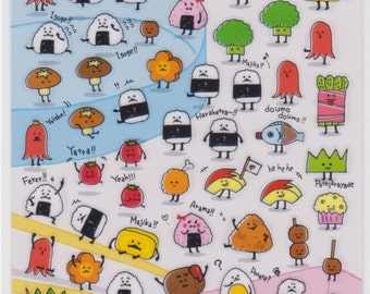 Onigiri Stickers - Bento Stickers - Japanese Stickers - Mind Wave Stickers - Reference A5261-62A5462A6357-58
