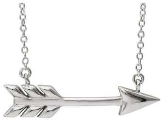 Sterling Silver Arrow Necklace