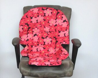 replacement baby chair pad, hot pink and pink Duodiner Graco or Graco Blossom, baby accessory, kids furniture high chair cushion chair pad