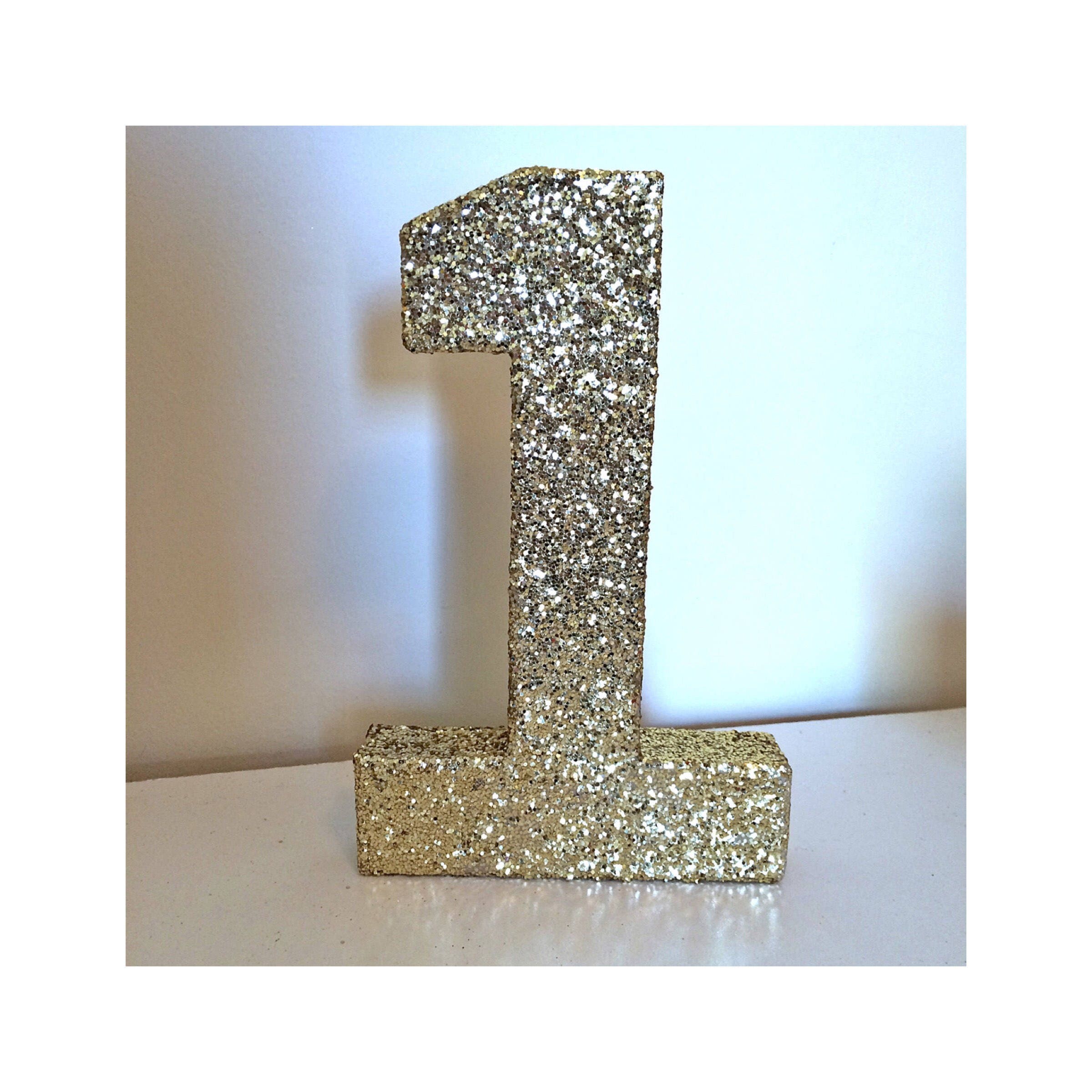 Gold Number 1 One 1st Birthday 1st Birthday Decorations