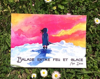 Poetic in watercolor - Iceland, Morocco, Crest and Finland travel book