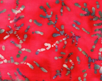 Batik 100% Cotton Fabric - Red # 10
