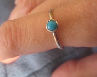 Turquoise Sterling Stack Ring