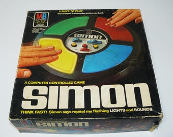 1978 Simon Game A Computer Controlled Electronic Milton Bradley Game Boxed
