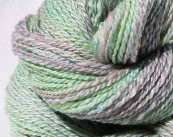 Luna Moth - Handspun Merino & Tussah Silk - DK Weight - 3.12oz / 220yards