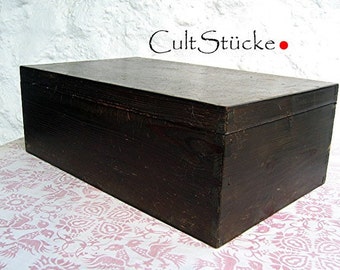 Vintage unique wooden crate box
