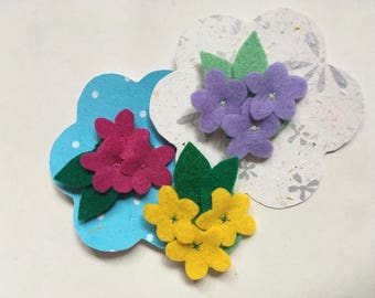 Felt Flower Brooch