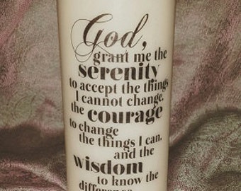 Serenity Prayer Candle