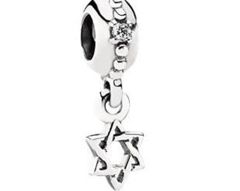 Clearance Authentic Pandora STAR of DAVID Dangle Charm