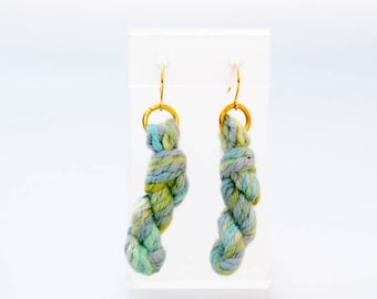 Spring Yarn Skein Earrings