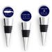 LONGITUDE LATITUDE Wine Stoppers, Nautical Gift, Wine Gift, Wine Cork, Navy, Boating, Captain, Cape Cod, Custom Location, Personalized Gift