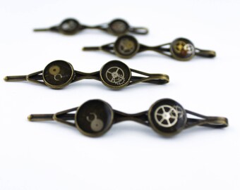 STEAMPUNK BOBBY PIN, Bobby Pin, Steampunk, Resin Bobby Pin, Resin Bobby Pin, Unique Bobby Pin, Steampunk Cogs, Resin, Hair Accessories