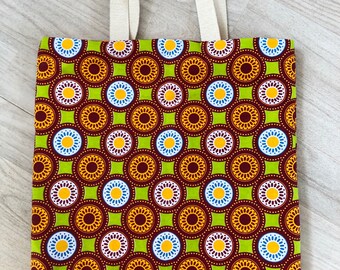 Tote bag reversible wax with pockets