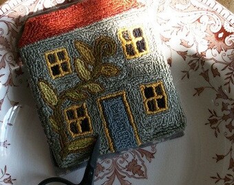 Grey House Needlebook - Punch Needle PATTERN