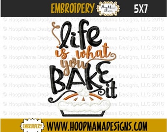 kitchen towel embroidery design life is what you bake it 4x4 5x7 6x10 - Bakers Gonna Bake Kitchen Redwork Embroidery Designs kitchen towel embroidery design life is what you bake it 4x4 5x7 6x10 - Bakers Gonna Bake Kitchen Redwork Embroidery Designs