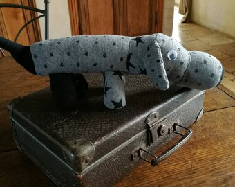 Soft cuddly Jersey stuffed with fiber soft snowflakes
