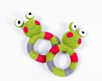 Baby rattle toy Grasping and Teething Toys Frog Stuffed toys Gift for baby Girls Boys