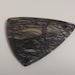 Large drilled black line jasper cabochon pendant