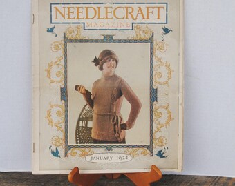 Vintage Needlecraft Magazine January 1924