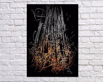 CAMP FIRE, Gold Prints, Instant download, Printable Artwork, Wall Art, Modern Art, Home Art, Poster, Modern Print, Digital Print,Color Print