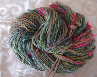 Fordyce Garden handspun art yarn, 170 yards of merino glory!