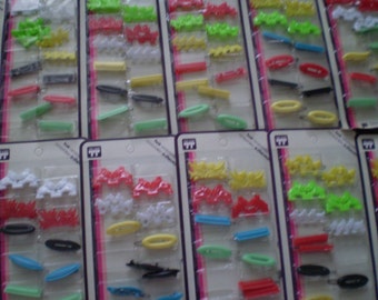 SALE Vintage Faberge Tip Top Plastic Barrettes Still in Packages Original Vintage Old Stock Animals