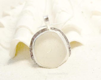 Mothers Day Jewelry, Sterling Sea Glass Necklace, Sea Glass Jewelry, Sea Glass Gift, Seaglass, Sea Glass, Lake Jewelry, Lake Erie Necklace