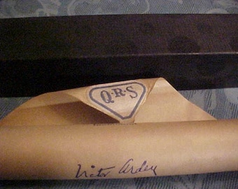 Vtg.Piano Roll-QRS-#3325-I NEVER KNEW - Played/Signed Victor Arden