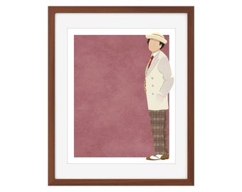 Doctor Who print - the Seventh Doctor/Sylvester McCoy