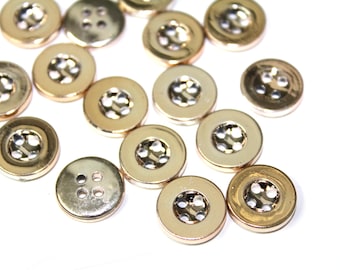 30 Pcs Gold Sew On Buttons For Fashion Crafts and Accessories