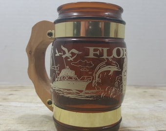 Siesta Ware Florida souvenir mug, State mug, 1970s collectible state mug