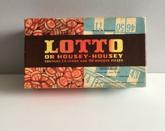 Vintage Lotto Bingo game, complete.