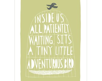 The Adventurous Bird - Fine Art Print