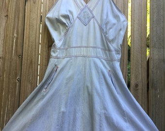 Vintage 70s denim dress