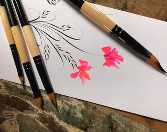 4-PIECE Wedge Brush Set