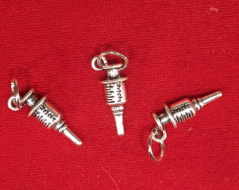 5pc "syringe" charms in silver style (BC1129)