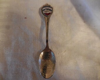 Vintage 1950s to 1960s Tiny Collectible State Spoon Silver Tone Retro State of Virginia Red/White/Blue USA Spoon Collection Decor