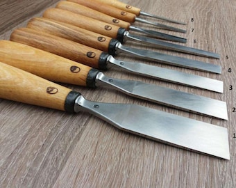 Woodcarving tools. Forged chisel.