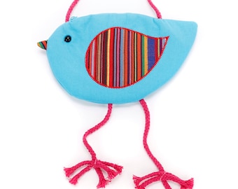 Little Girl Birdy Purse - Blue